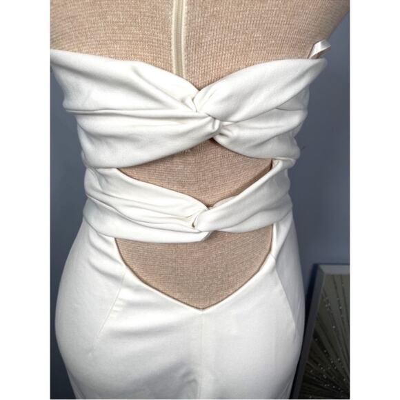 Noel and Jean Katie May Divinity Back Cutout Wedding White Maxi Gown Size XS - Picture 8 of 14